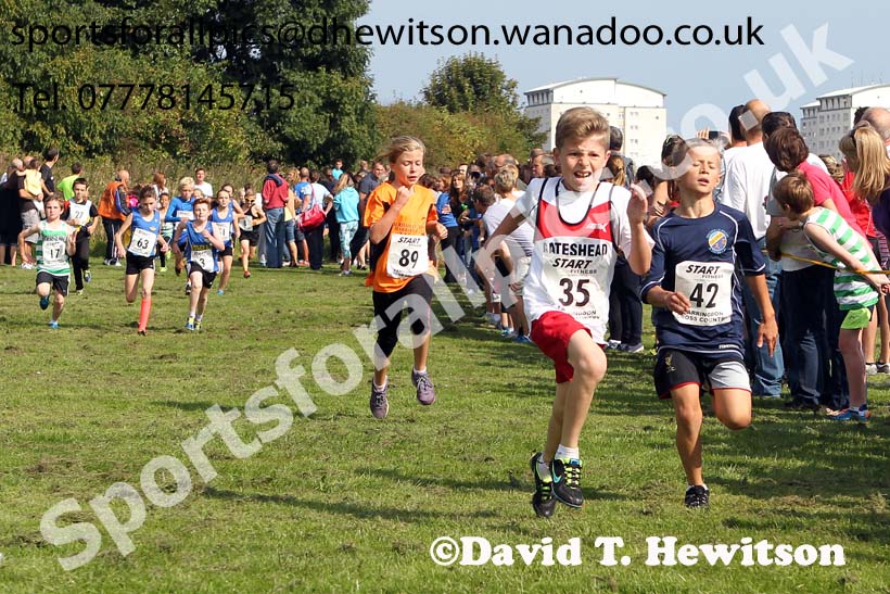 Boys under-11s Sunderland Harreirs Cross Country. Photo: David T. Hewitson/Sports for All Pics